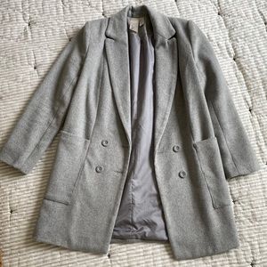 Grey wool coat